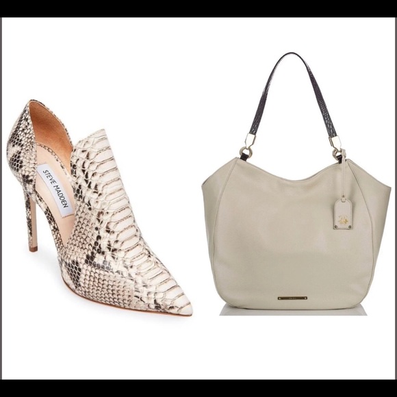 STEVE MADDEN NUDE SNAKE HEELS - Picture 10 of 10